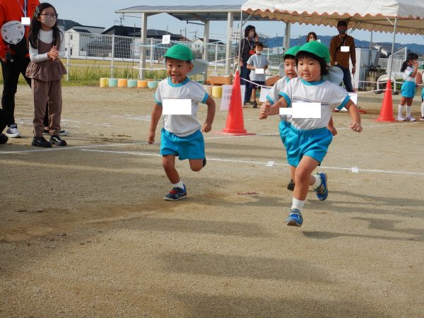 ひまわり組のかけっこ