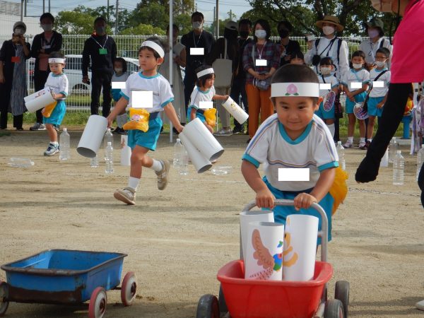 ひまわり組の徒競走