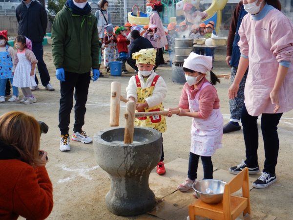 餅つく